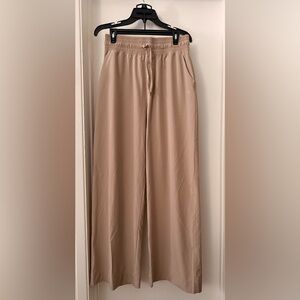 Tan Wide-Leg Pants